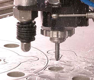 Waterjet head